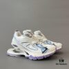 6930e9cf6e68136f4d9b3047 Balenciaga X-Pander Mesh Nylon Lace-Up Non-Slip Low-Cut Sneakers in White, Blue, and Purple