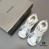 6930e9d56e68136f4d9b304b Balenciaga X-Pander Mesh Nylon Lace-Up Non-Slip Low-Cut Sneakers in White, Blue, and Purple