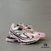 6930e9da6e68136f4d9b304f Balenciaga X-Pander Mesh Nylon Lace-Up Non-Slip Low-Cut Sneakers in White, Black, and Pink