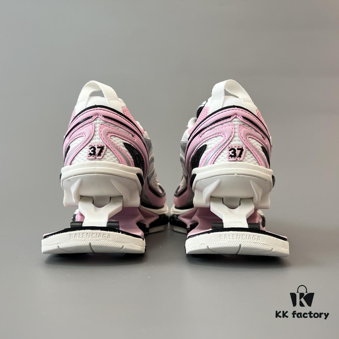 6930e9da6e68136f4d9b3050 Balenciaga X-Pander Mesh Nylon Lace-Up Non-Slip Low-Cut Sneakers in White, Black, and Pink
