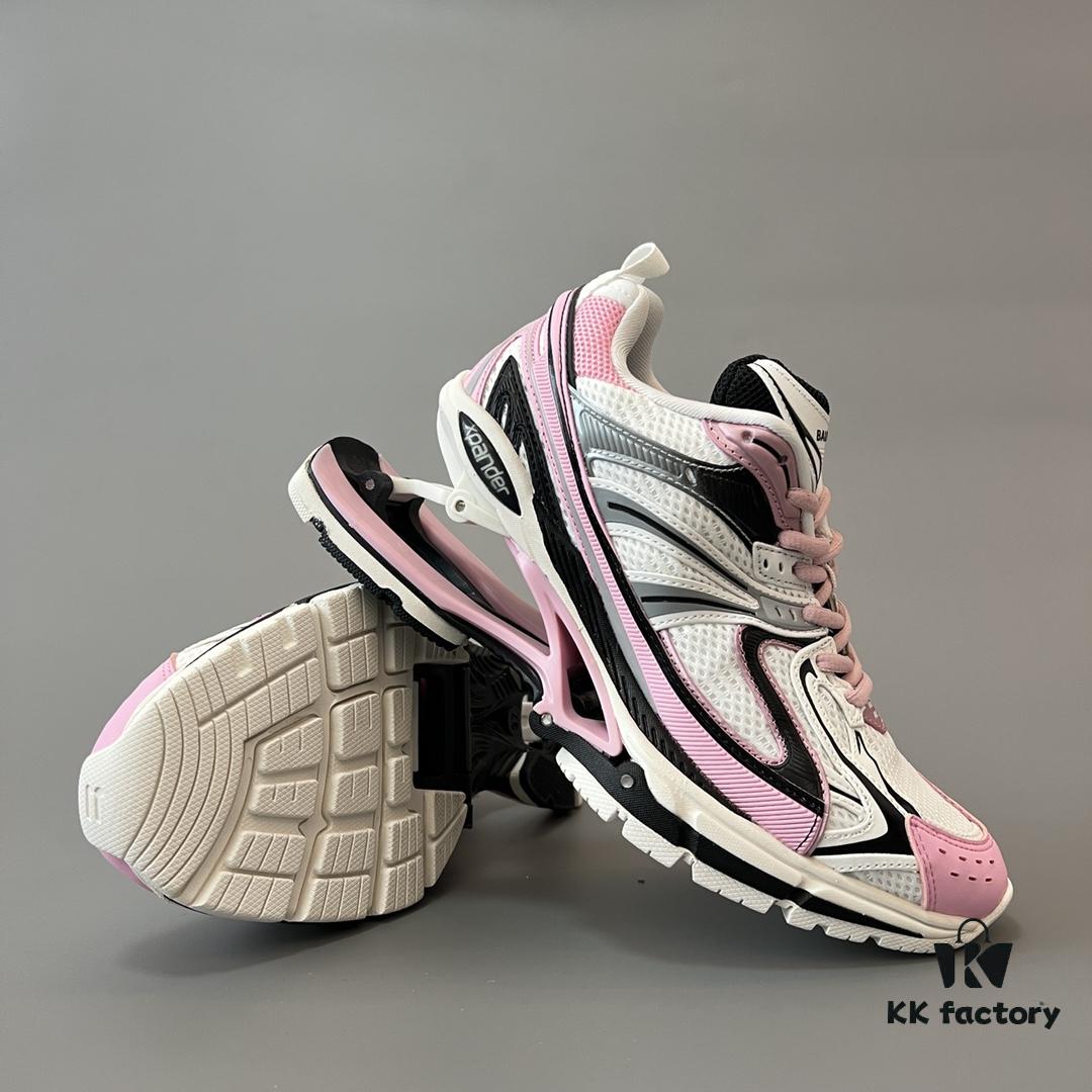 6930e9df6e68136f4d9b3053 Balenciaga X-Pander Mesh Nylon Lace-Up Non-Slip Low-Cut Sneakers in White, Black, and Pink