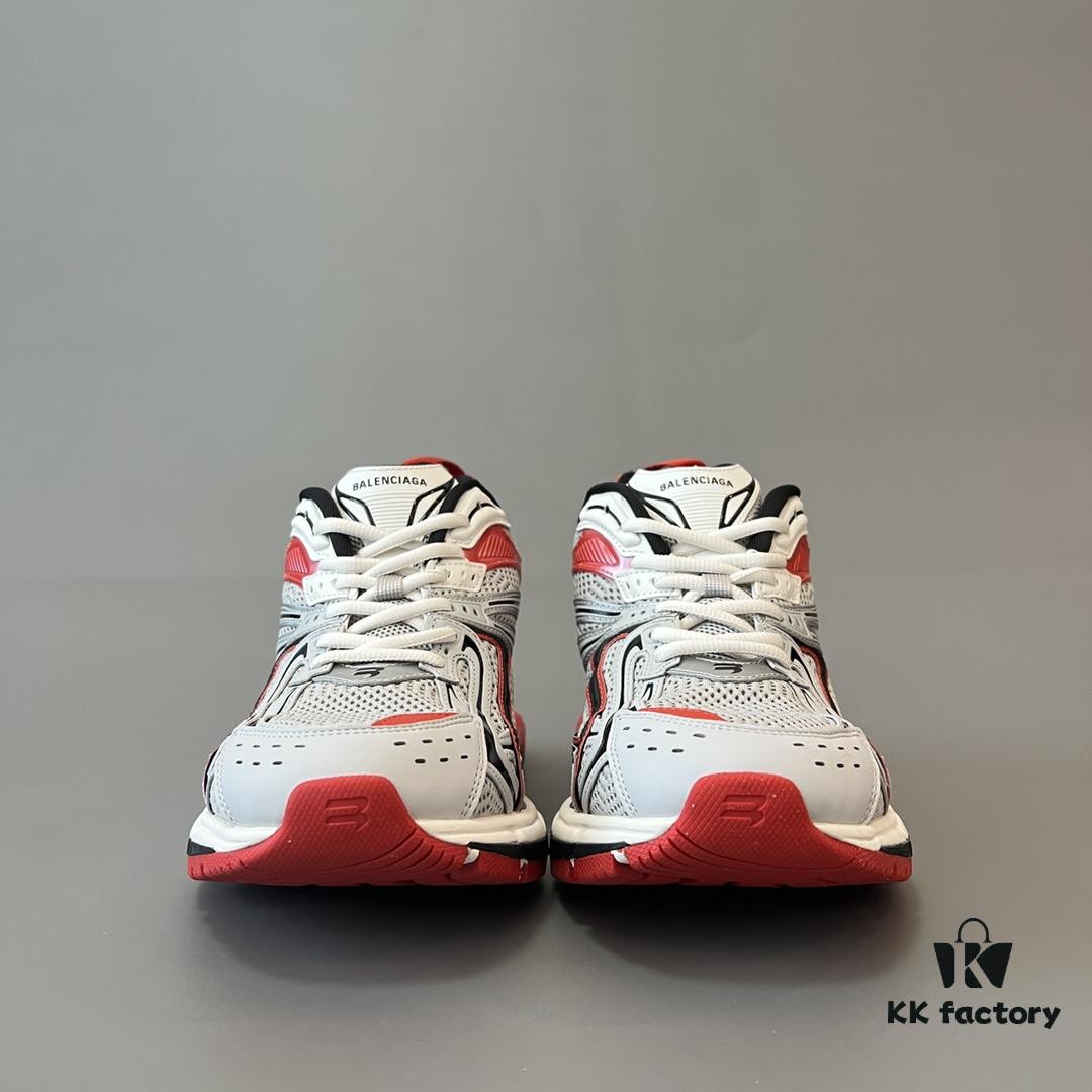 6930e9ee6e68136f4d9b3061 Balenciaga X-Pander Mesh Nylon Lace-Up Non-Slip Low-Cut Sneakers in Grey and Red