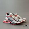 6930e9ef6e68136f4d9b3062 Balenciaga X-Pander Mesh Nylon Lace-Up Non-Slip Low-Cut Sneakers in Grey and Red