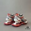 6930e9f06e68136f4d9b3064 Balenciaga X-Pander Mesh Nylon Lace-Up Non-Slip Low-Cut Sneakers in Grey and Red