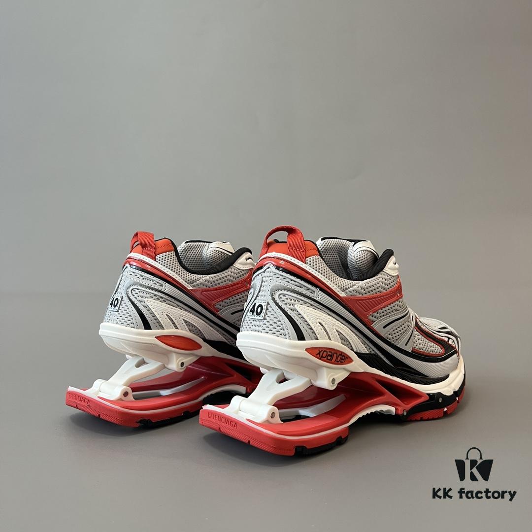 6930e9f06e68136f4d9b3064 Balenciaga X-Pander Mesh Nylon Lace-Up Non-Slip Low-Cut Sneakers in Grey and Red