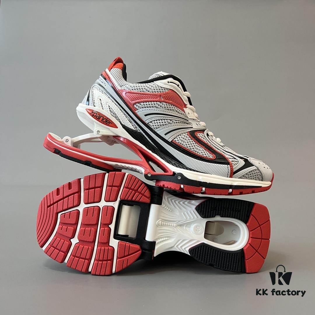 6930e9f16e68136f4d9b3066 Balenciaga X-Pander Mesh Nylon Lace-Up Non-Slip Low-Cut Sneakers in Grey and Red