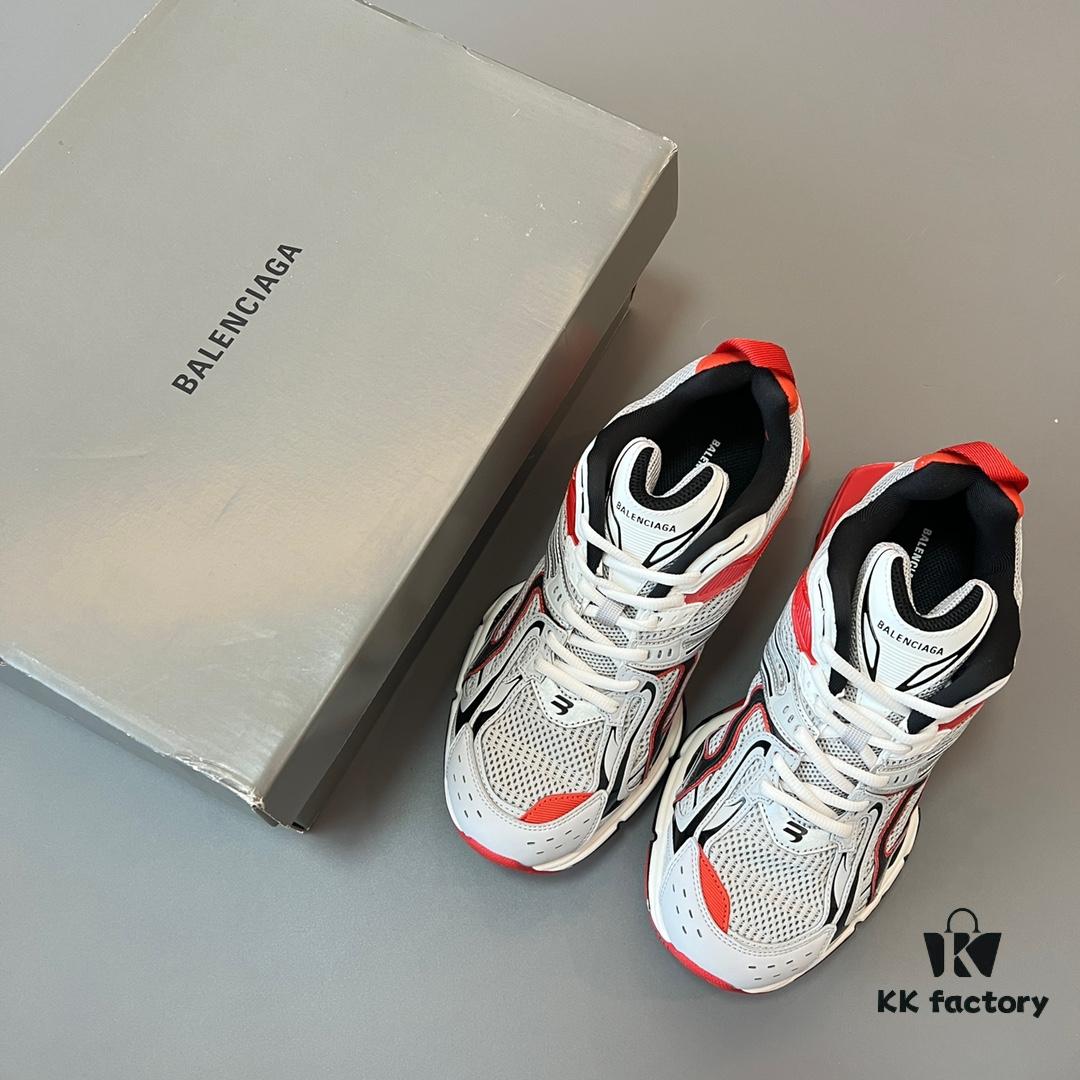 6930e9f46e68136f4d9b3068 Balenciaga X-Pander Mesh Nylon Lace-Up Non-Slip Low-Cut Sneakers in Grey and Red