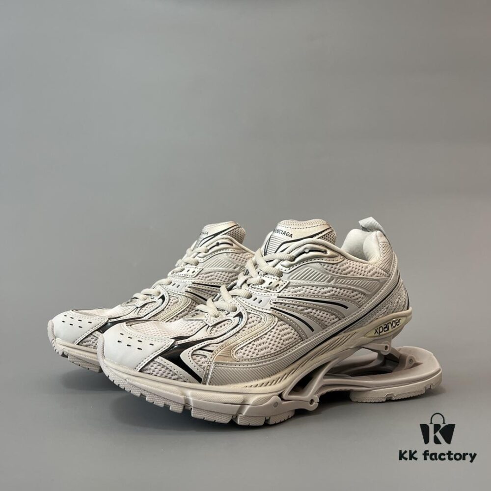6930e9f66e68136f4d9b3069 Balenciaga X-Pander Mesh Nylon Lace-Up Non-Slip Low-Cut Sneakers in Beige Brown