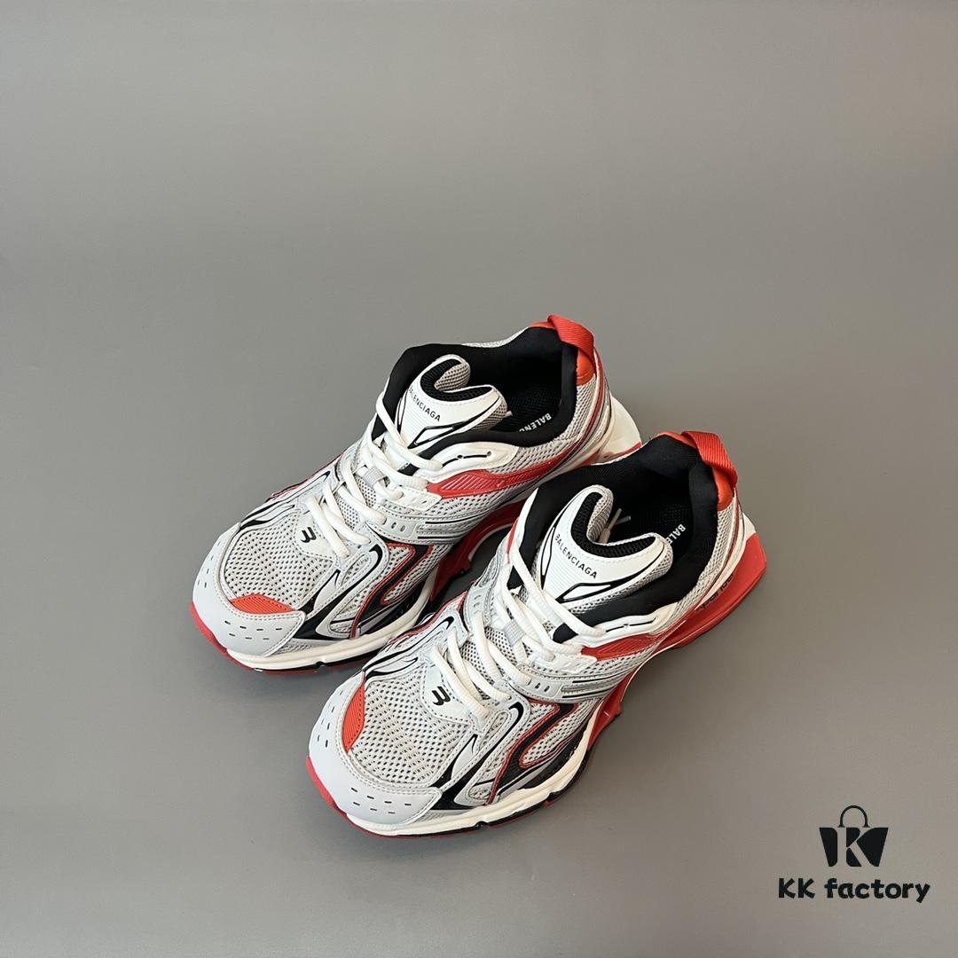 6930e9f76e68136f4d9b306c Balenciaga X-Pander Mesh Nylon Lace-Up Non-Slip Low-Cut Sneakers in Grey and Red