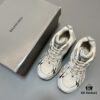 Balenciaga X-Pander Mesh Nylon Lace-Up Non-Slip Low-Cut Sneakers in Beige Brown