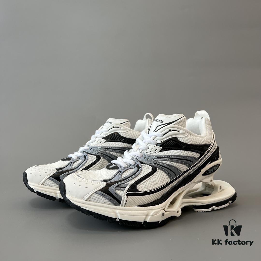 6930e9fc6e68136f4d9b3073 Balenciaga X-Pander Mesh Nylon Lace-Up Non-Slip Low-Cut Sneakers in Grey, White, and Black