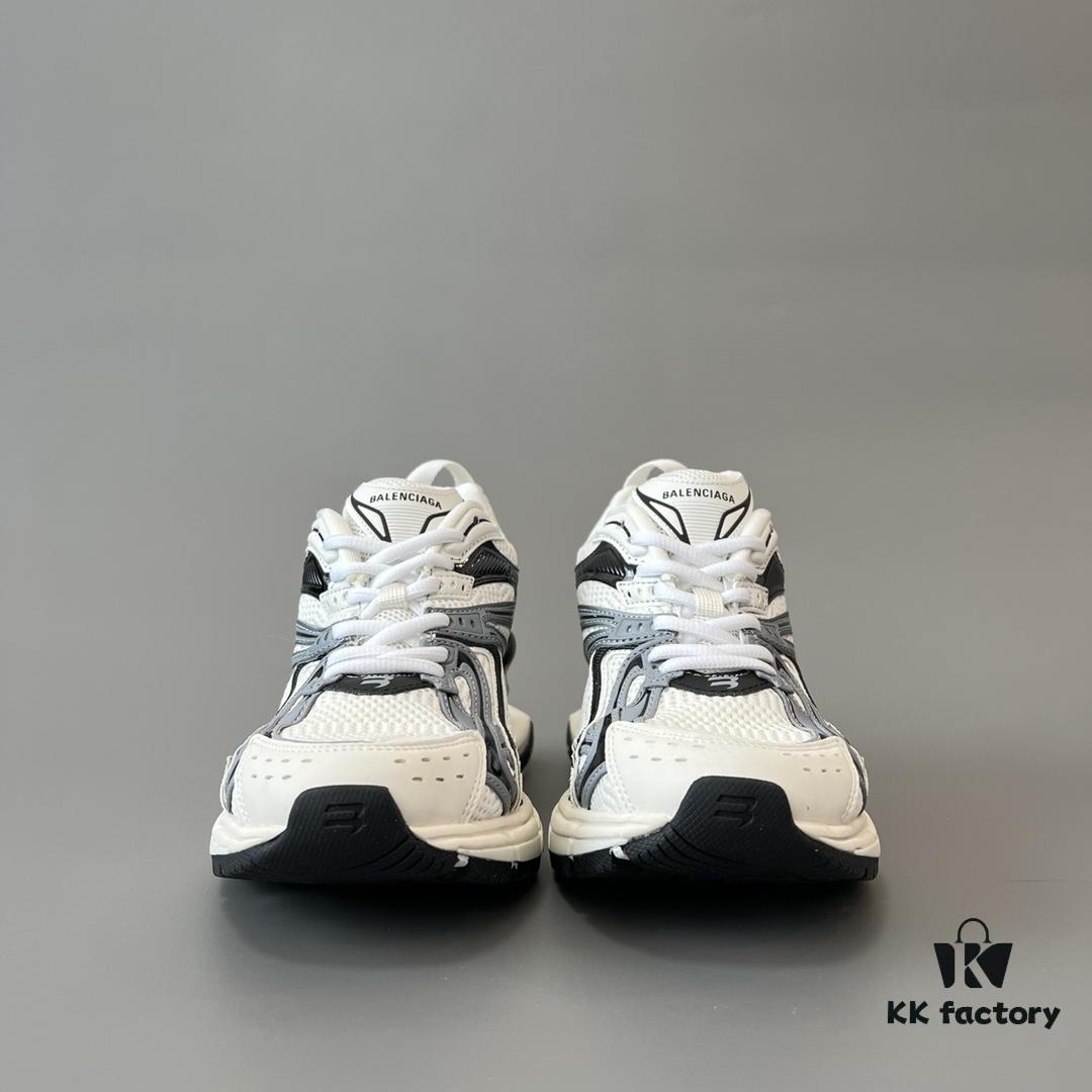 6930e9fd6e68136f4d9b3074 Balenciaga X-Pander Mesh Nylon Lace-Up Non-Slip Low-Cut Sneakers in Grey, White, and Black
