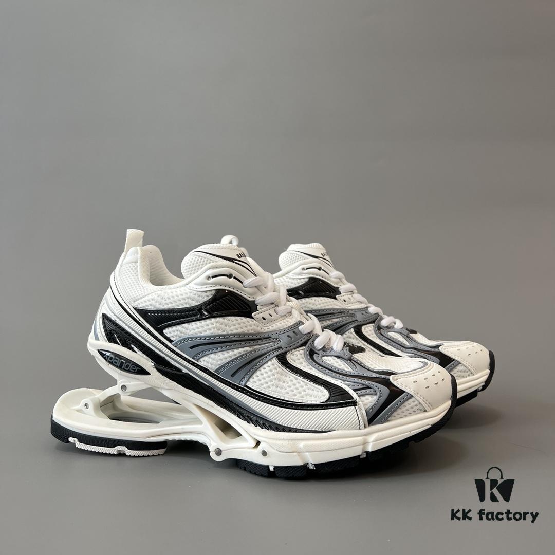 6930e9fd6e68136f4d9b3075 Balenciaga X-Pander Mesh Nylon Lace-Up Non-Slip Low-Cut Sneakers in Grey, White, and Black