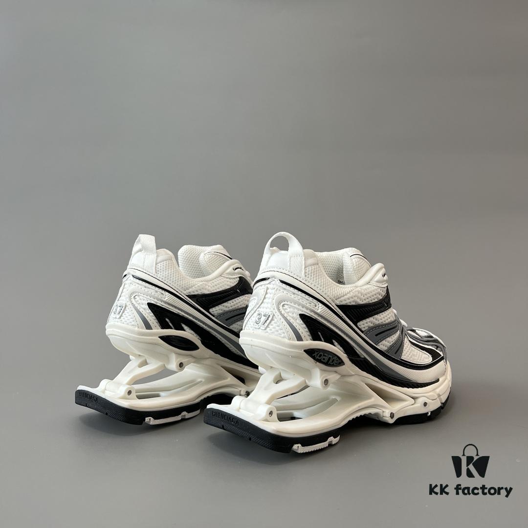 6930e9fe6e68136f4d9b3076 Balenciaga X-Pander Mesh Nylon Lace-Up Non-Slip Low-Cut Sneakers in Grey, White, and Black