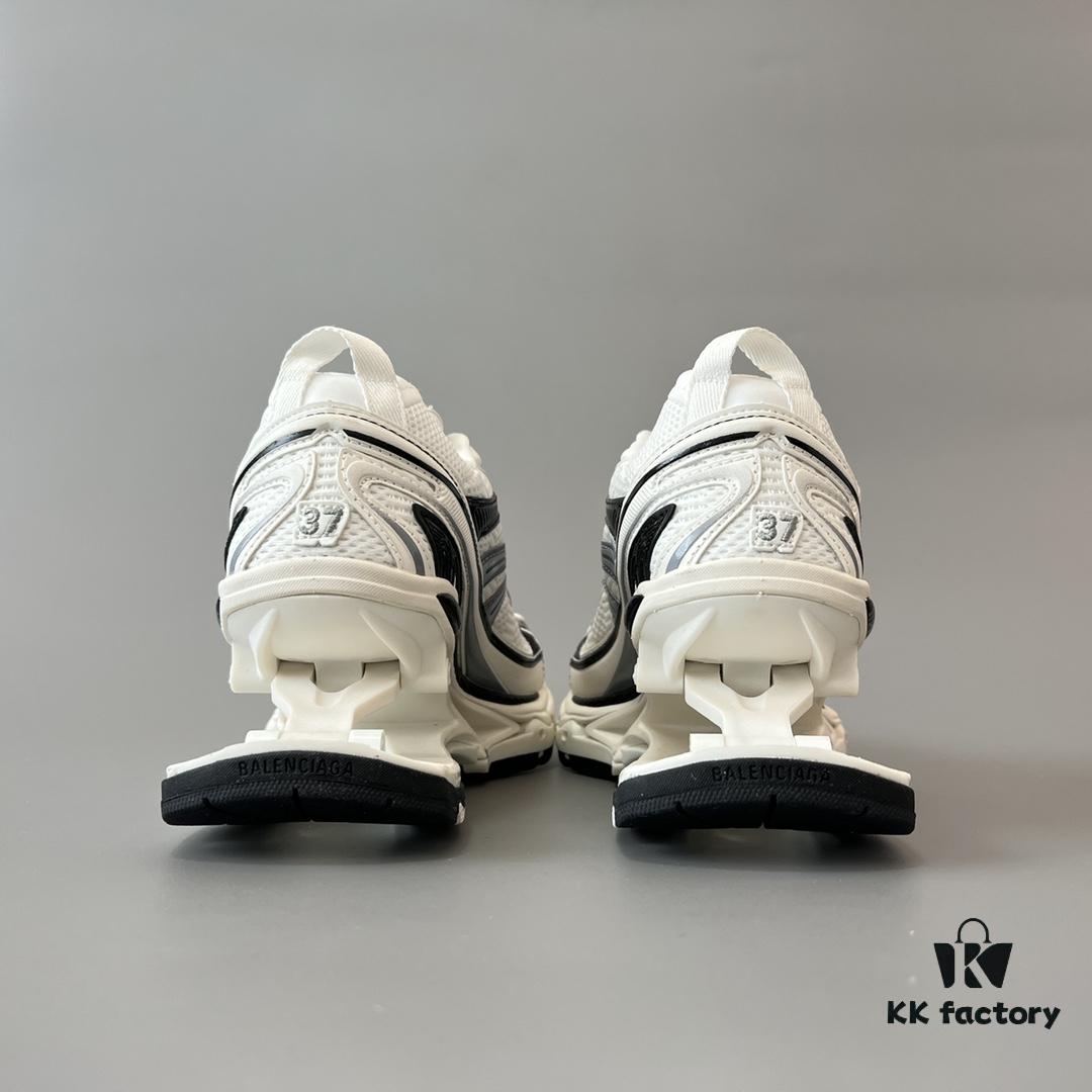 6930ea016e68136f4d9b3077 Balenciaga X-Pander Mesh Nylon Lace-Up Non-Slip Low-Cut Sneakers in Grey, White, and Black