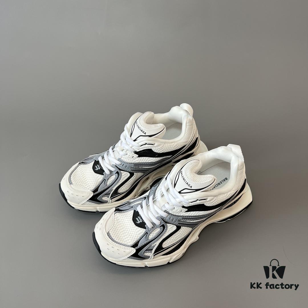 6930ea016e68136f4d9b3078 Balenciaga X-Pander Mesh Nylon Lace-Up Non-Slip Low-Cut Sneakers in Grey, White, and Black