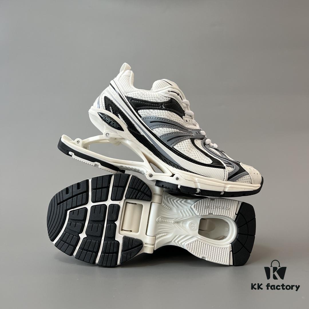 6930ea026e68136f4d9b3079 Balenciaga X-Pander Mesh Nylon Lace-Up Non-Slip Low-Cut Sneakers in Grey, White, and Black