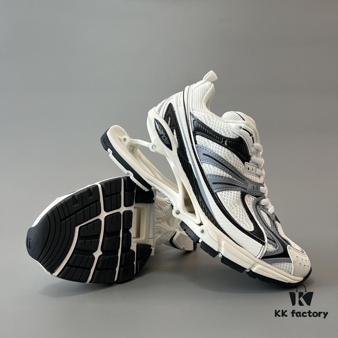 6930ea026e68136f4d9b307a Balenciaga X-Pander Mesh Nylon Lace-Up Non-Slip Low-Cut Sneakers in Grey, White, and Black
