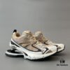 6930ea046e68136f4d9b307c Balenciaga X-Pander Mesh Nylon Lace-up Non-slip Low-top Athletic Leisure Shoes in Rose Gold