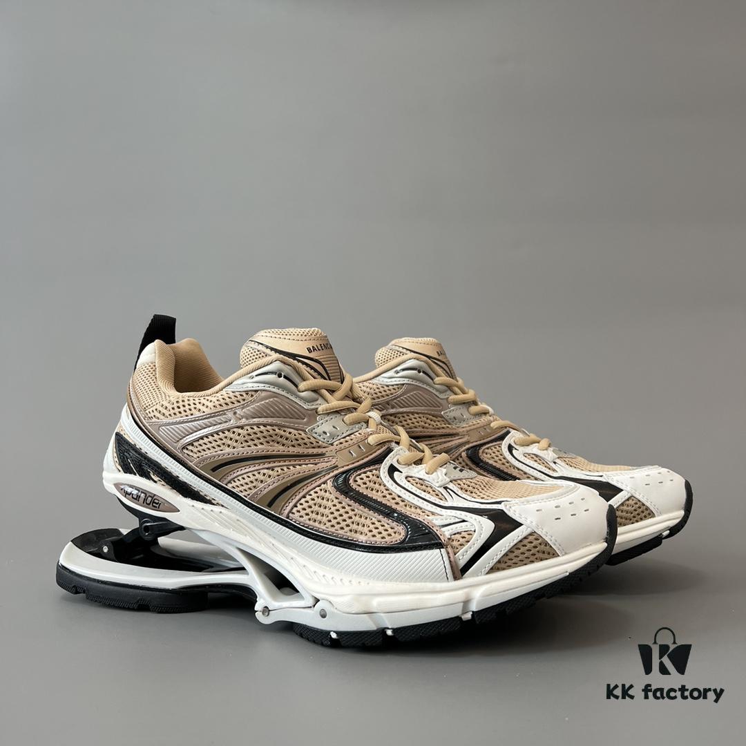 6930ea046e68136f4d9b307c Balenciaga X-Pander Mesh Nylon Lace-up Non-slip Low-top Athletic Leisure Shoes in Rose Gold