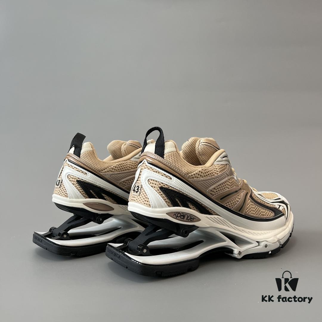 6930ea066e68136f4d9b307e Balenciaga X-Pander Mesh Nylon Lace-up Non-slip Low-top Athletic Leisure Shoes in Rose Gold