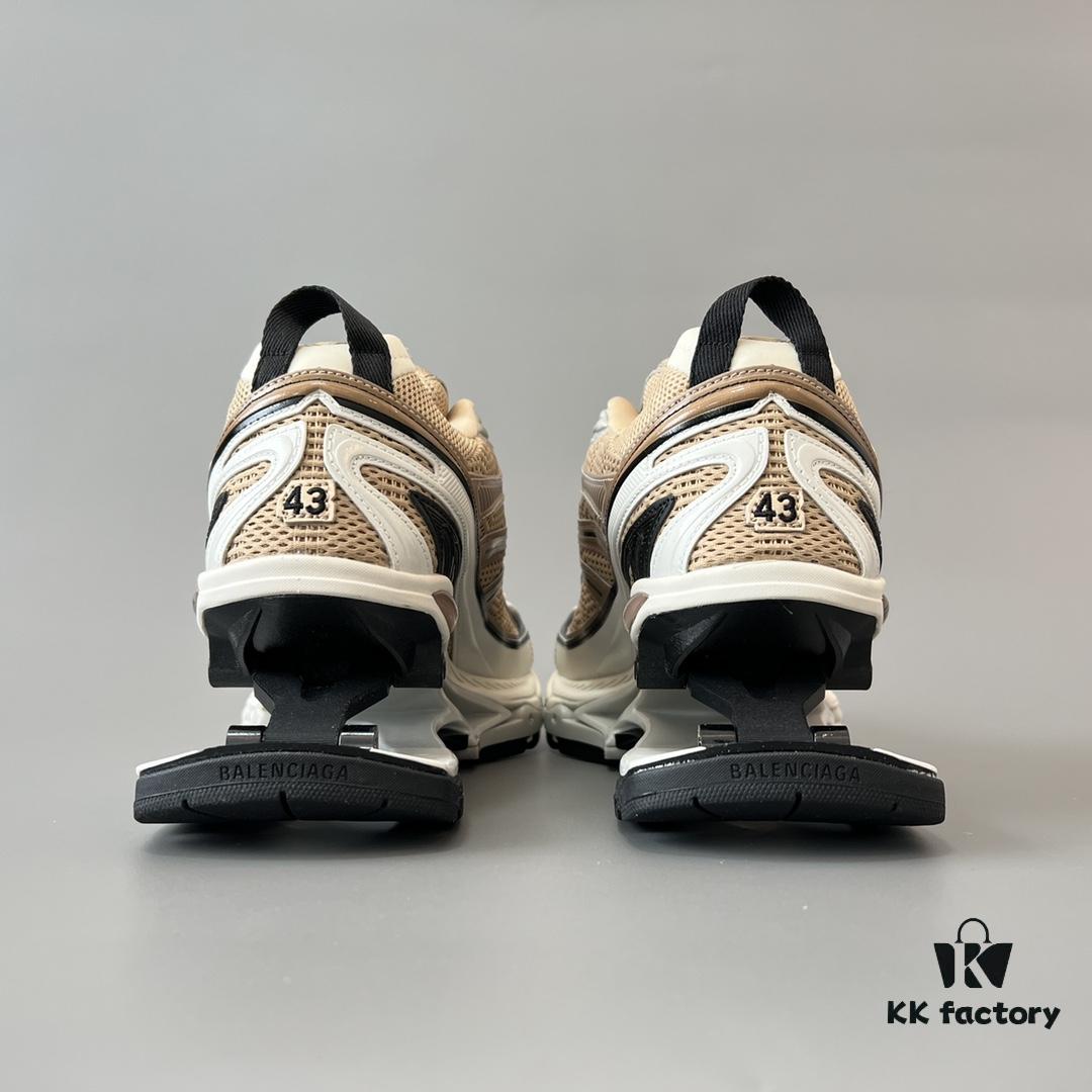6930ea086e68136f4d9b307f Balenciaga X-Pander Mesh Nylon Lace-up Non-slip Low-top Athletic Leisure Shoes in Rose Gold