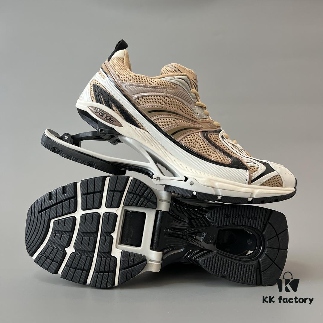 6930ea086e68136f4d9b3080 Balenciaga X-Pander Mesh Nylon Lace-up Non-slip Low-top Athletic Leisure Shoes in Rose Gold