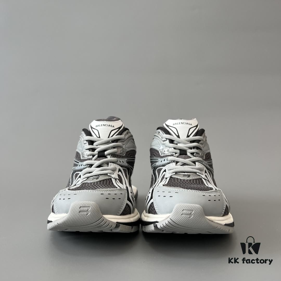 6930ea166e68136f4d9b308b Balenciaga X-Pander Mesh Nylon Low-Top Lace-Up Sneakers in Grey