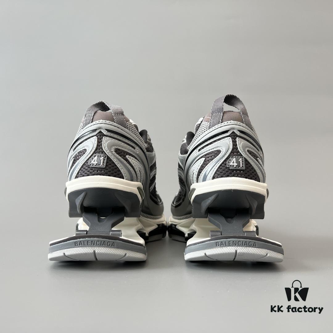 6930ea1d6e68136f4d9b308e Balenciaga X-Pander Mesh Nylon Low-Top Lace-Up Sneakers in Grey