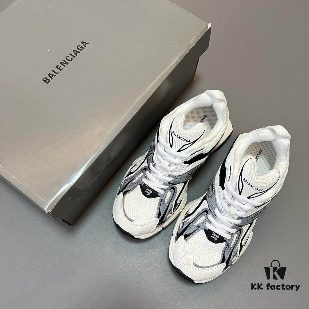6930ea206e68136f4d9b3091 Balenciaga X-Pander Mesh Nylon Lace-Up Non-Slip Low-Cut Sneakers in Grey, White, and Black