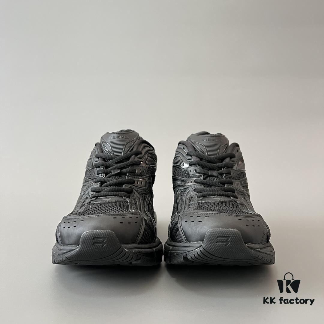 6930ea236e68136f4d9b3093 Balenciaga X-Pander Mesh Nylon Lace-Up Non-Slip Low-Cut Sneakers in Black