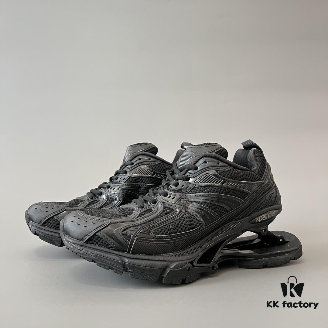 6930ea236e68136f4d9b3094 Balenciaga X-Pander Mesh Nylon Lace-Up Non-Slip Low-Cut Sneakers in Black
