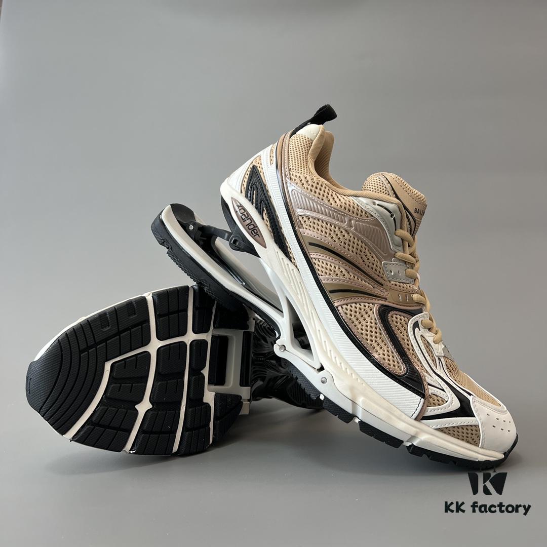 6930ea236e68136f4d9b3095 Balenciaga X-Pander Mesh Nylon Lace-up Non-slip Low-top Athletic Leisure Shoes in Rose Gold