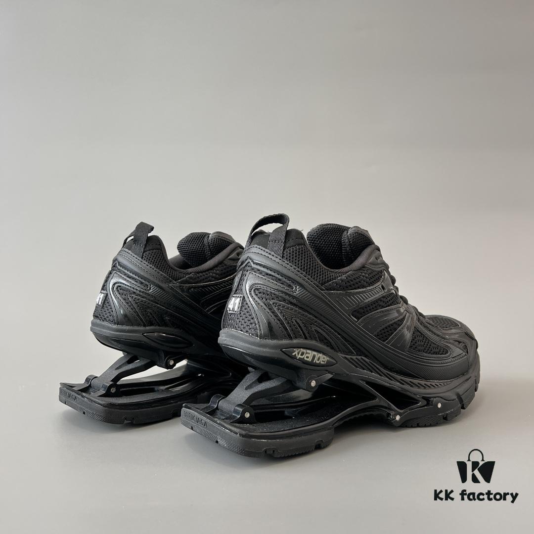 6930ea286e68136f4d9b309a Balenciaga X-Pander Mesh Nylon Lace-Up Non-Slip Low-Cut Sneakers in Black