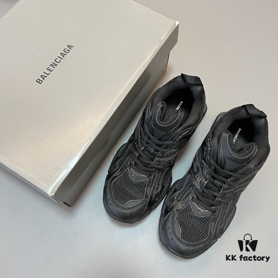 6930ea2b6e68136f4d9b309e Balenciaga X-Pander Mesh Nylon Lace-Up Non-Slip Low-Cut Sneakers in Black