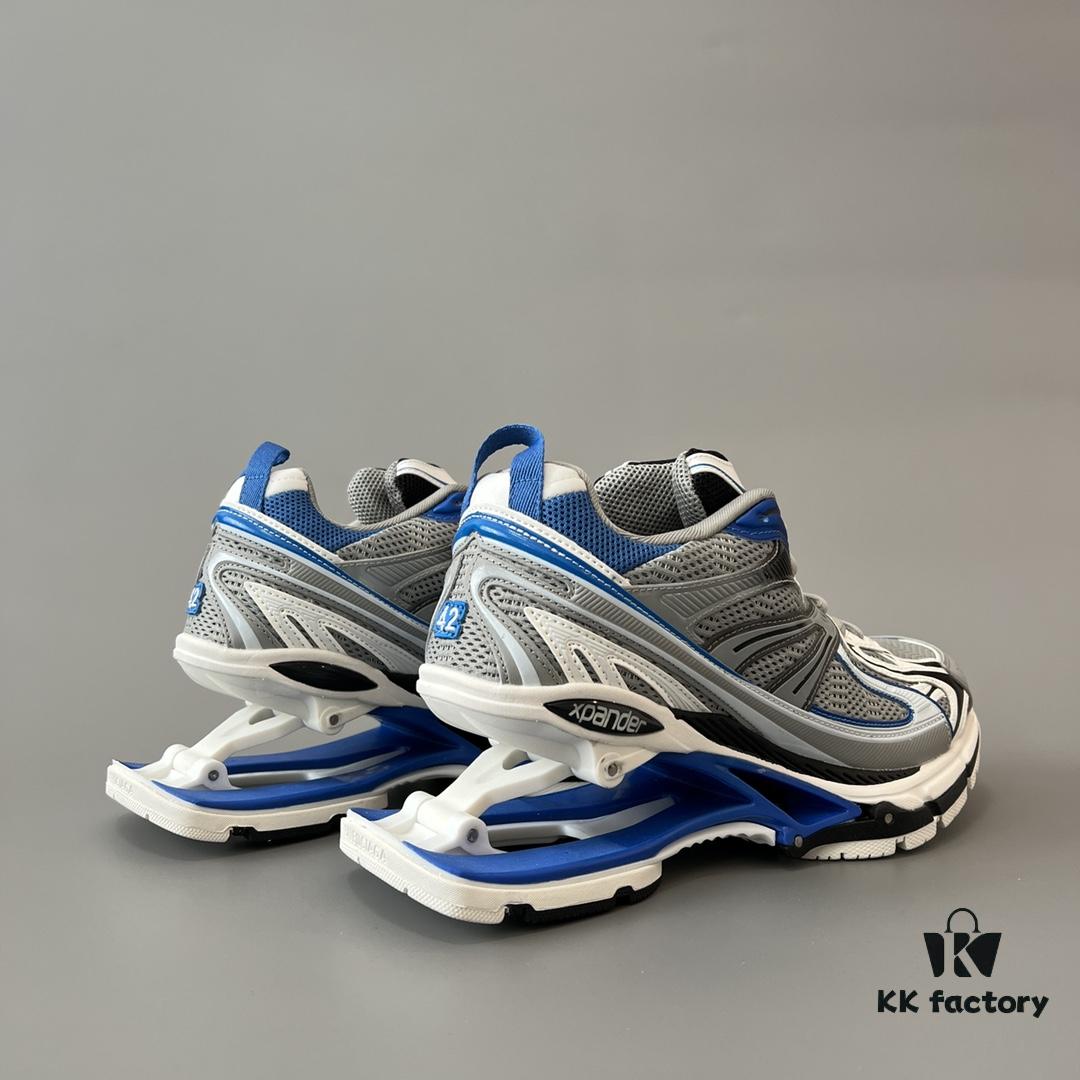 6930ea2e6e68136f4d9b30a0 Balenciaga X-Pander Mesh Nylon Lace-Up Non-Slip Low-Cut Sneakers in Blue