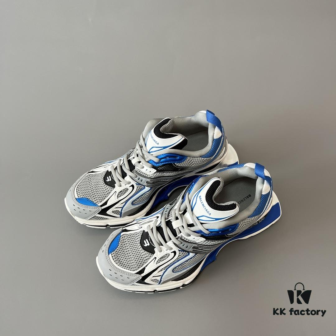 6930ea326e68136f4d9b30a4 Balenciaga X-Pander Mesh Nylon Lace-Up Non-Slip Low-Cut Sneakers in Blue