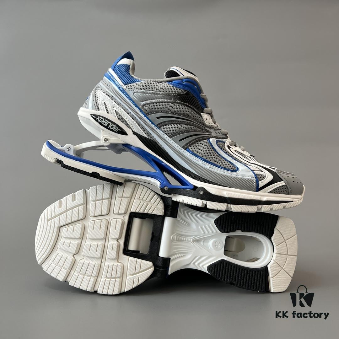 6930ea336e68136f4d9b30a5 Balenciaga X-Pander Mesh Nylon Lace-Up Non-Slip Low-Cut Sneakers in Blue