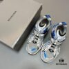 6930ea366e68136f4d9b30a9 Balenciaga X-Pander Mesh Nylon Lace-Up Non-Slip Low-Cut Sneakers in Blue