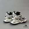 6930ea376e68136f4d9b30aa Balenciaga X-Pander Mesh Nylon Lace-Up Non-Slip Low-Top Sneakers in White and Black