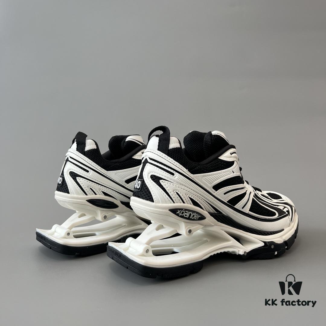 6930ea376e68136f4d9b30aa Balenciaga X-Pander Mesh Nylon Lace-Up Non-Slip Low-Top Sneakers in White and Black