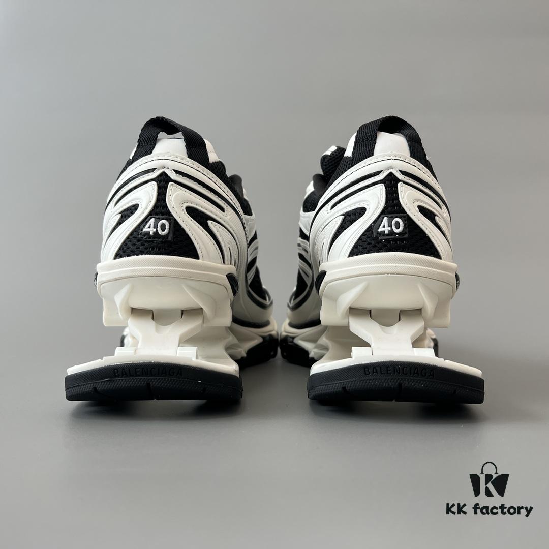6930ea376e68136f4d9b30ab Balenciaga X-Pander Mesh Nylon Lace-Up Non-Slip Low-Top Sneakers in White and Black