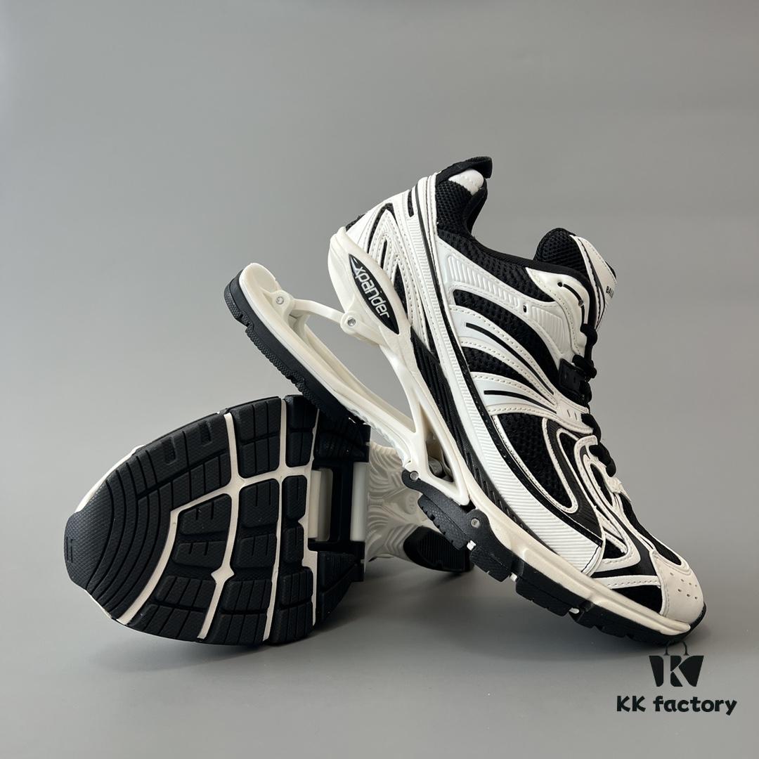 6930ea3a6e68136f4d9b30ac Balenciaga X-Pander Mesh Nylon Lace-Up Non-Slip Low-Top Sneakers in White and Black