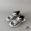 6930ea3f6e68136f4d9b30b2 Balenciaga X-Pander Mesh Nylon Low-Top Lace-Up Sneakers in Grey