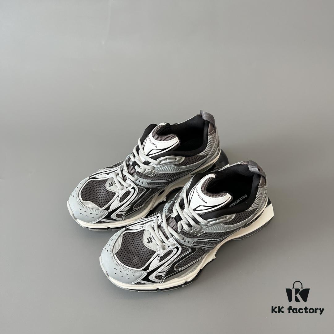 6930ea3f6e68136f4d9b30b2 Balenciaga X-Pander Mesh Nylon Low-Top Lace-Up Sneakers in Grey