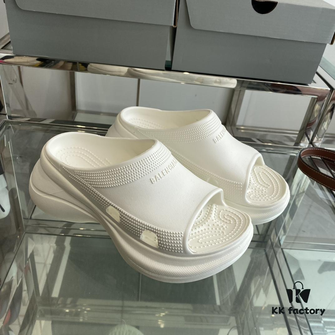 6930ea736e68136f4d9b30e7 Balenciaga x Crocs Slides - Extremely Comfortable, Perfect for Bare Legs, High Fashion Appeal with Added Height and Ultimate Comfort – A Blogger's Must-Have