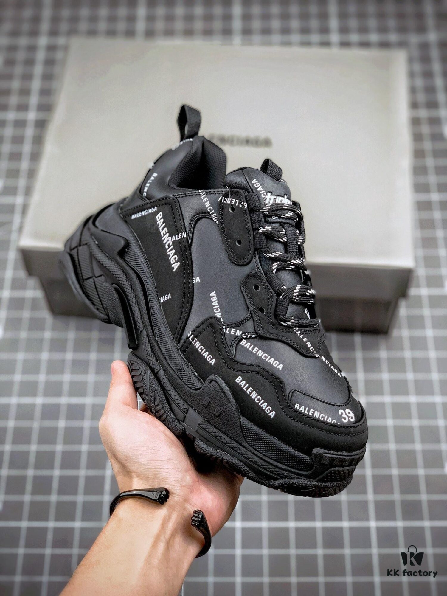 6930eab16e68136f4d9b313f Balenciaga Triple S Black Collaboration