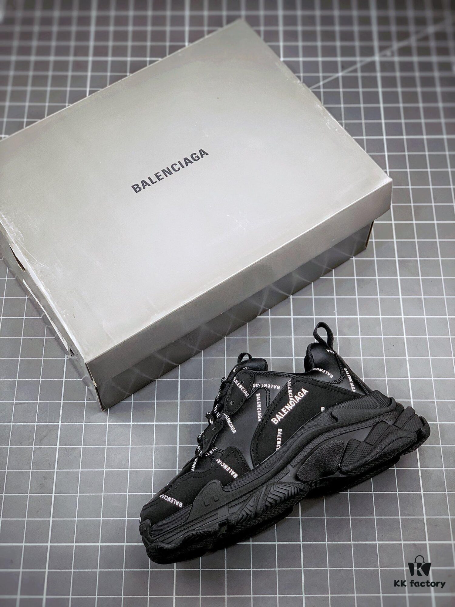 6930eab46e68136f4d9b3142 Balenciaga Triple S Black Collaboration