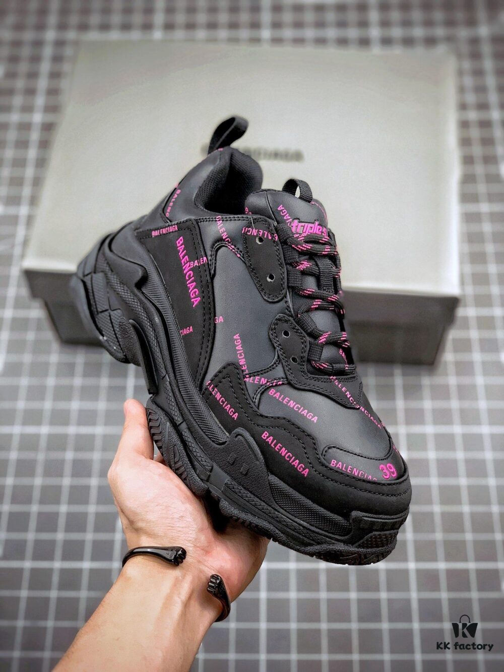 6930eab76e68136f4d9b3148 Balenciaga Triple S Black Purple Collaboration