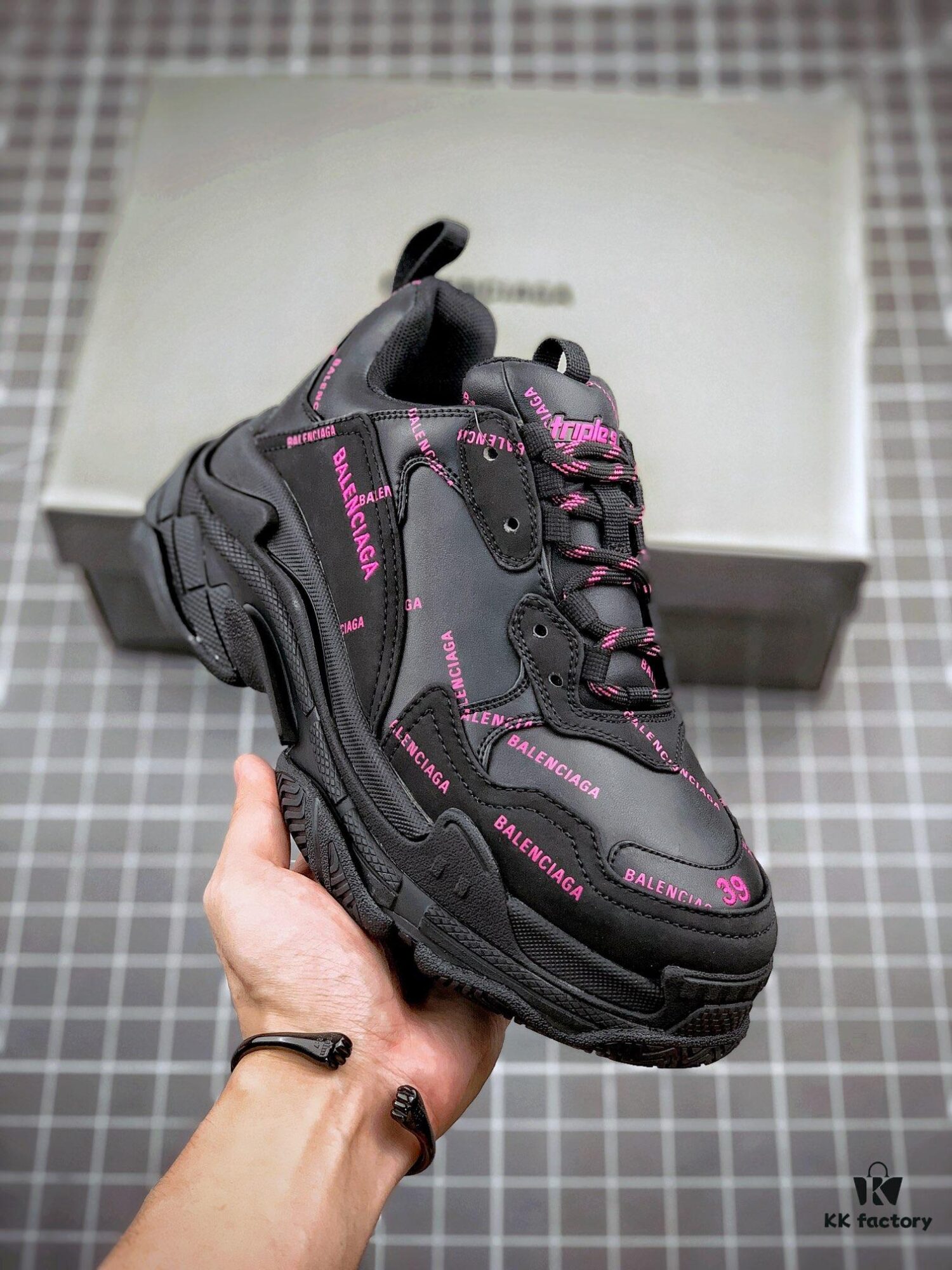 6930eab76e68136f4d9b3148 Balenciaga Triple S Black Purple Collaboration